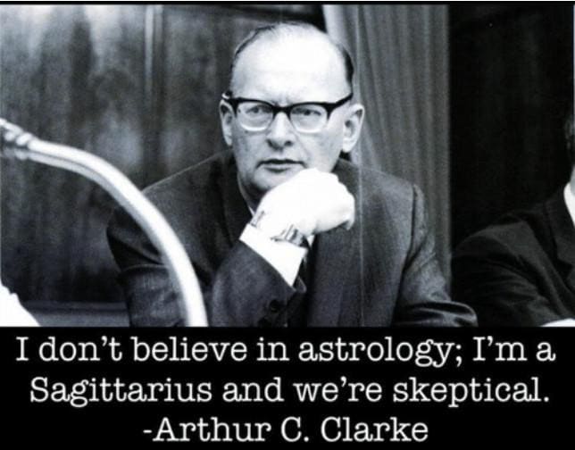 Cita de Arthur C. Clarke sobre Astrología