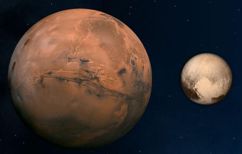 Marte y Plutón comparados, rigen signos similares en Astrología